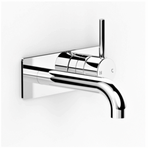 Faucet Strommen - Pegasi M - 30644 - Back Plate Basin Mixer 180mm - Chrome