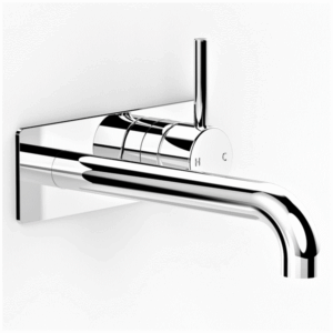 Faucet Strommen - Pegasi M - 30648 - Back Plate Bath Mixer 200mm - Chrome