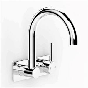 Faucet Strommen - Pegasi M - 30650 - Back Plate Basin Mixer Swivel 200mm - Chrome