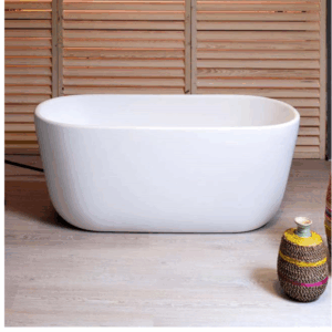 Faucet Strommen - Silkstone - 30809- Monz Apartment Freestanding Bath, 1400 - Satin White