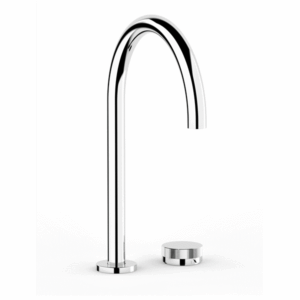 Faucet Strommen - Zero Progresiv Knurled - 30943 - Sink Mixer Curve - Chrome