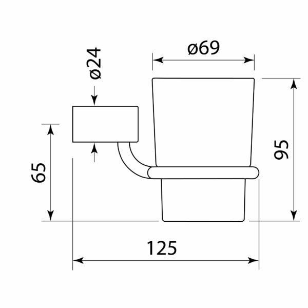 Faucet Strommen - Pegasi - 30979 - NF Tumbler & Holder - Chrome - Image 2