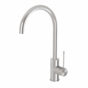 Phoenix - Vivid Slimline SS - 316-7300-51-1 - 316 Sink Mixer 200mm Gooseneck - Stainless Steel