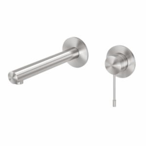Phoenix - Vivid Slimline SS - 316-7810-51 - 316 Wall Basin / Bath Mixer Set 180mm - Stainless Steel