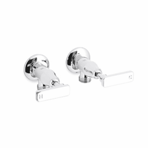 Faucet Strommen - Chisel - 31724 - Washing Machine Tap Pair, Lever Handle - Chrome