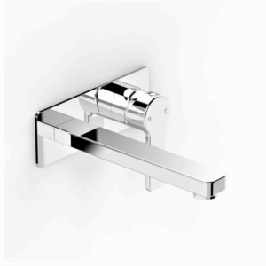 Faucet Strommen - Zeos - 35120 - Back Plate Basin Mixer 150mm - Chrome