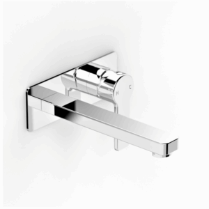 Faucet Strommen - Zeos - 35123 - Back Plate Bath Mixer 150mm - Chrome