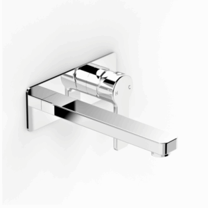 Faucet Strommen - Zeos - 35125 - Back Plate Bath Mixer 250mm - Chrome