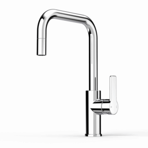 Faucet Strommen - Zeos - 35132 - Sink Mixer Square Pull Out - Chrome
