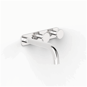 Faucet Strommen - Figura - 36083-02 - Disc Wall Bath Tap Set 150 - Chrome