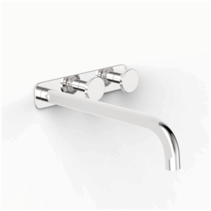 Faucet Strommen - Figura - 36085-02 - Disc Wall Bath Tap Set 250 - Chrome