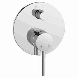 Abey - Gareth Ashton Lucia - 3SHD-EXT SHD-INT-SP - Complete Shower Diverter/Mixer for 70mm Wall Cavity