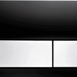 TECE - 9.240.806 - TECEsquare Glass - Flush Button - Black Glass/Stainless Steel Buttons
