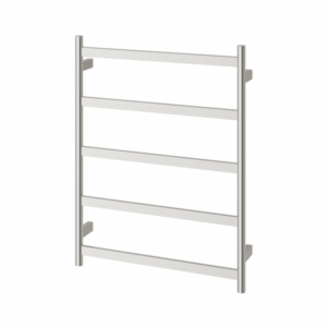 Phoenix - 652-8750-40 - Five Flat Bar Heated Towel Ladder - Brushed Nickel