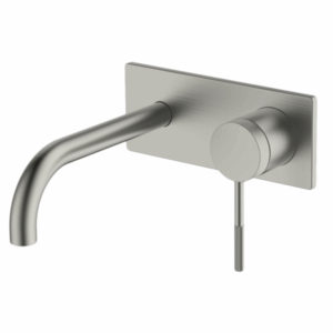 Abey - Gareth Ashton Poco Knurled - 6B-WS165-KBN - Wall Basin/Bath Set 165mm - Brushed Nickel