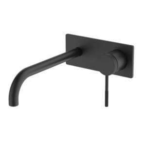 Abey - Gareth Ashton Poco Knurled - 6B-WS220-KB - Wall Basin/Bath Set 220mm - Matte Black