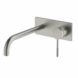 Abey - Gareth Ashton Poco Knurled - 6B-WS220-KBN - Wall Basin/Bath Set 220mm - Brushed Nickel