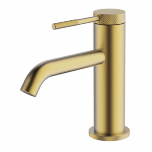 Abey - Gareth Ashton Poco Knurled - 6B1-KBB - Basin Mixer - Brushed Brass