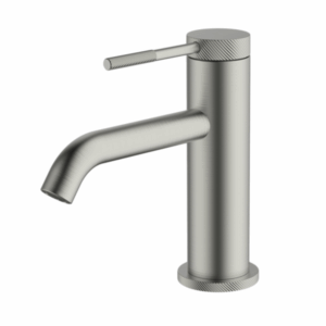 Abey - Gareth Ashton Poco Knurled - 6B1-KBN - Basin Mixer - Brushed Nickel