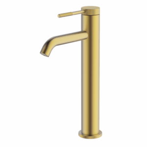 Abey - Gareth Ashton Poco Knurled - 6B3-KBB - High Basin Mixer - Brushed Brass