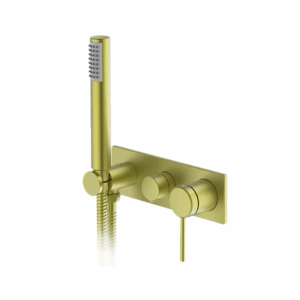 Abey - Gareth Ashton Poco - 6BS-WS-BB - Bath/Shower Mixer Set - Brushed Brass