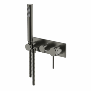 Abey - Gareth Ashton Poco - 6BS-WS-GM - Bath/Shower Mixer Set - Gun Metal