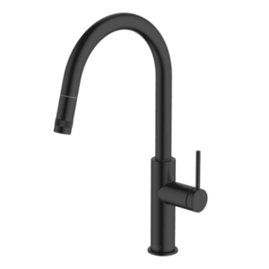 Abey - Gareth Ashton - Poco - 6K1-B - Pull Out Kitchen Mixer - Black