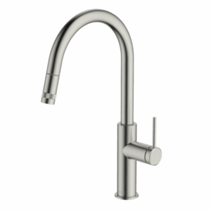 Abey - Gareth Ashton - Poco - 6K1-BN - Pull Out Kitchen Mixer - Brushed Nickel