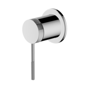 Abey - Gareth Ashton Poco Knurled - 6SH-EXT-K + 6SH-INT - Shower Mixer - Chrome
