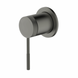 Abey - Gareth Ashton Poco Knurled - 6SH-EXT-KGM + 6SH-INT-GM - Shower Mixer - Gun Metal