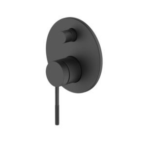 Abey - Gareth Ashton Poco Knurled - 6SHD-EXT-KB + 6SHD-INT-B - Diverter Mixer - Matte Black