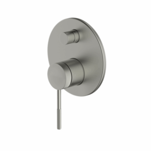 Abey - Gareth Ashton Poco Knurled - 6SHD-EXT-KBN + 6SHD-INT-BN - Diverter Mixer - Brushed Nickel