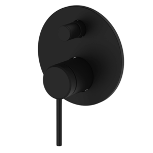 Abey - Gareth Ashton Poco - 6SHD-EXT-B+6SHD-INT-B - Diverter Mixer - Black