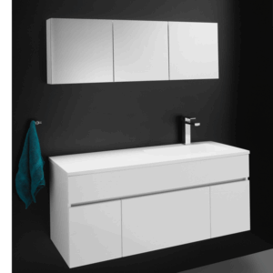 Rifco - Overlay Sleek - 7397 - 3 Door Mirror Cabinet 1200mm