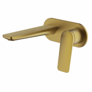 Abey - Gareth Ashton Vela - 7B-WS165-BB - Wallset with 165mm Wall Spout - Brushed Brass