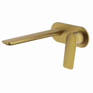Abey - Gareth Ashton Vela - 7B-WS220-BB - Wallset with 220mm Wall Spout - Brushed Brass