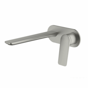 Abey - Gareth Ashton Vela - 7B-WS220-BN - Wallset with 220mm Wall Spout - Brushed Nickel