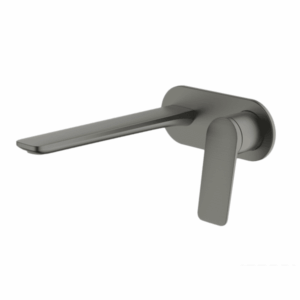 Abey - Gareth Ashton Vela - 7B-WS220-GM - Wallset with 220mm Wall Spout - Gun Metal