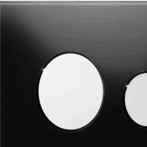 TECE - TECEloop Glass - 9.240.656 - Glass Flush Button - Black Glass/Chrome Buttons