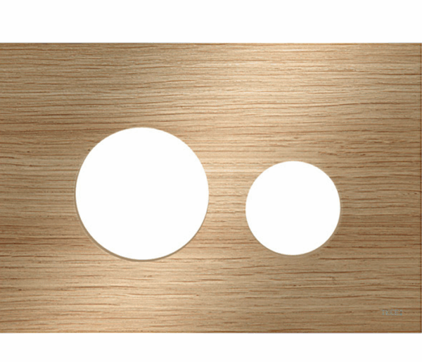 TECE - TECEloop Glass Designer Series - 9.240.612 - Glass Flush Plate Cover Only - Oak Wood