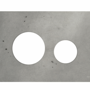 TECE - TECEloop Glass Designer Series - 9.240.614 - Glass Flush Plate Cover Only - Light Concrete