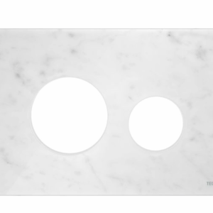 TECE - TECEloop Glass Designer Series - 9.240.613 - Glass Flush Plate Cover Only - White Marble