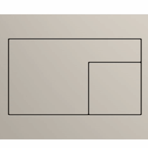TECE - TECEvelvet - 9.240.733 - Flush Plate - Sandy Grey