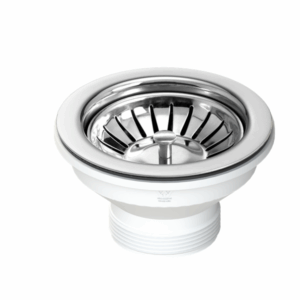 Turner Hastings - Kitchen & Laundry Wastes - 90BW - 90 x 50mm Basket Waste - Polished Stainless Steel