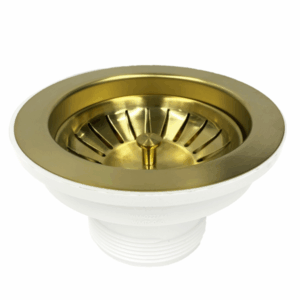Turner Hastings - Kitchen & Laundry Wastes - 90BW-BB - 90 x 50mm Basket Waste - Brushed Brass