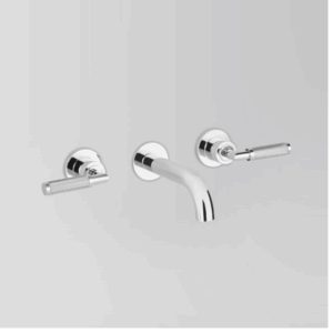 Astra Walker - Assemble Knurled Icon + Lever - A68.05.KN.00 - Wall Set with 155mm Spout - Chrome