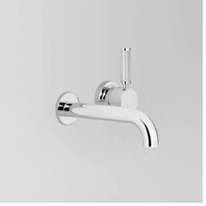 Astra Walker - Assemble Knurled Icon + Lever - A68.06.48.250.KN.00 - Wall Set with 250mm Spout - Chrome