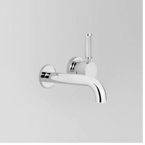 Astra Walker - Assemble Knurled Icon + Lever - A68.06.48.KN.00 - Wall Set with 200mm Spout - Chrome