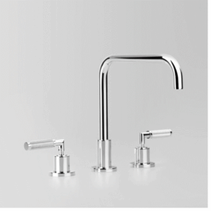 Astra Walker - Assemble Knurled Icon + Lever - A68.07.V2.KN.00 - Hob Set with 225mm Swivel Spout - Chrome