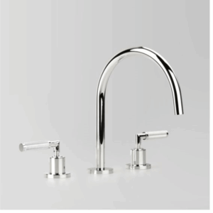 Astra Walker - Assemble Knurled Icon + Lever - A68.07.V9.KN.00 - Hob Set with 206mm Swivel Spout - Chrome